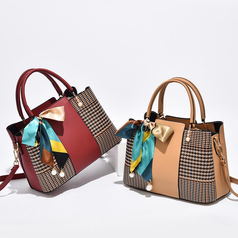 Stitching Fashion Large-capacity Bag mySite